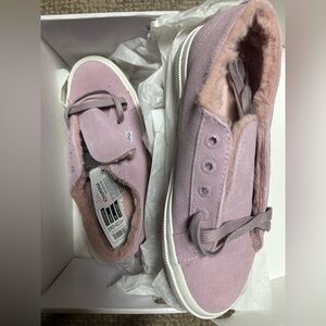 Superga NWT Pink Suede Fur-Lined Sneakers